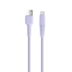 Setty cable USB - USB-C 1,5 m 2,1A KSA-C-1.529 lilac цена и информация | Кабели для телефонов | 220.lv