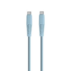 Setty cable USB-C - USB-C 1,5 m 2,1A KSC-C-1.523 niebieski цена и информация | Кабели для телефонов | 220.lv