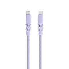 Setty cable USB-C - USB-C 1,5 m 2,1A KSC-C-1.529 lilac цена и информация | Кабели для телефонов | 220.lv