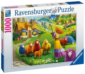 Ravensburger mīkla Happy Sheep Yarn Shop 1000PC 16949 cena un informācija | Puzles, 3D puzles | 220.lv