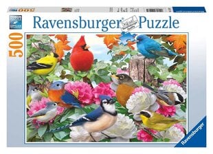 Puzle Ravensburger Dārza putni, 14223, 500 d. cena un informācija | Puzles, 3D puzles | 220.lv