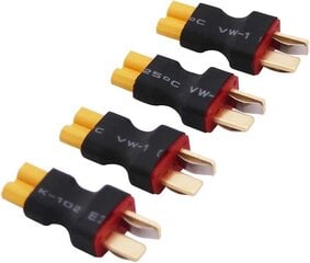 4 шт. XT30 XT-30 женский к Deans стиль T-Plug мужской разъем адаптер цена и информация | Адаптеры и USB разветвители | 220.lv