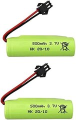 2 Шт. 3.7V 500mah литиевая батарея для DE35 DE38 DE40 DE50 TB202 TB201 TM201 TM202 TC141 DE44 DE55 TS201 TD202 TD161 двойное лицо Roll трюк RC автомобиль дети игрушки цена и информация | Батерейки | 220.lv