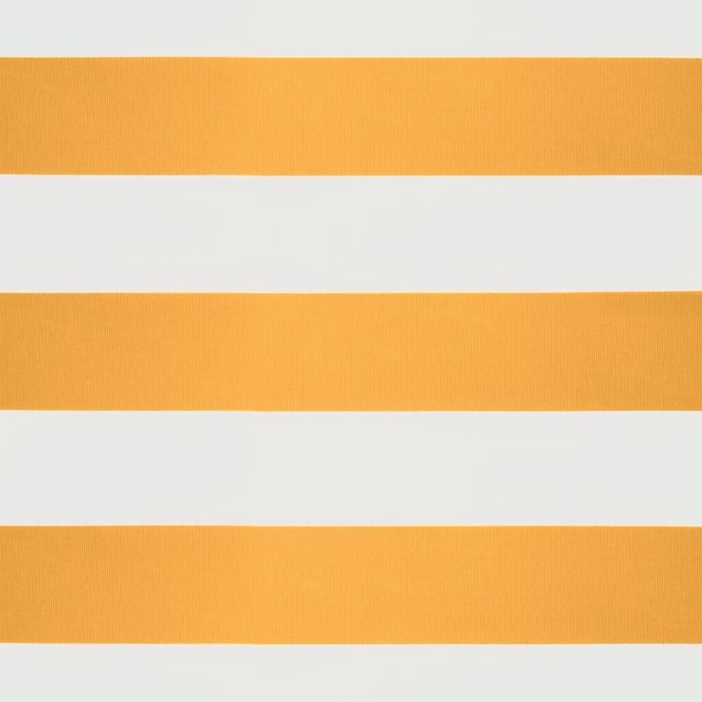 Markīze vidaXL, 350x250 cm, dzeltena/balta cena un informācija | Saulessargi, markīzes un statīvi | 220.lv