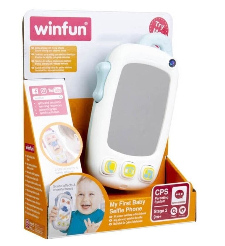 Interaktīvs pirmā mazuļa pašbildes tālrunis Winfun R цена и информация | Rotaļlietas meitenēm | 220.lv