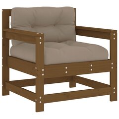 2 dārza krēslu komplekts ar matračiem vidaXL, brūns cena un informācija | Dārza krēsli | 220.lv