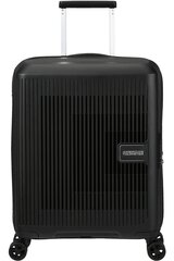 American Tourister средний чемодан  Aerostep Spinner Black M 67 см, чёрный цена и информация | Чемоданы, дорожные сумки | 220.lv