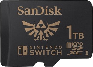 SanDisk MicroSDXC Zelda Edition 1TB Nintendo Switch/Lite cena un informācija | Atmiņas kartes fotokamerām | 220.lv