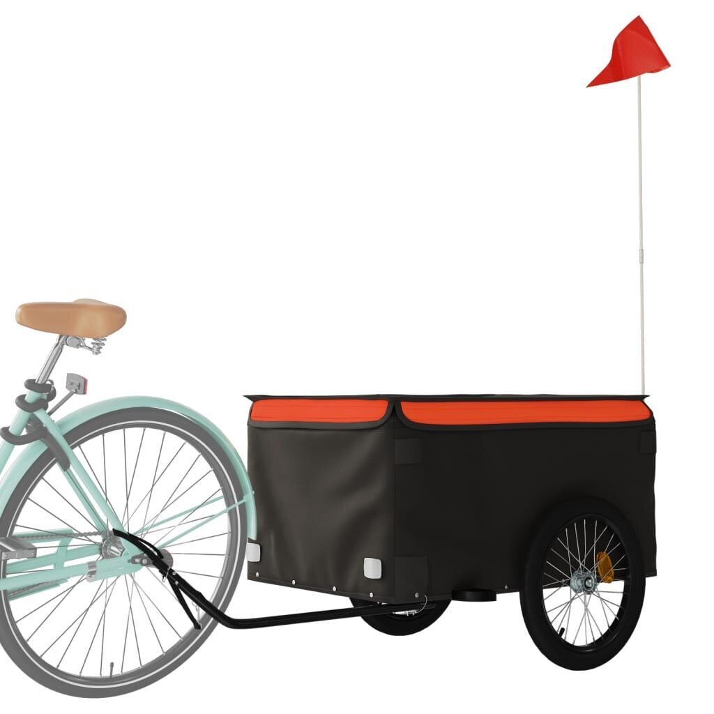 vidaXL velosipēda piekabe, 45 kg cena un informācija | Velosipēdu piekabes, rati | 220.lv