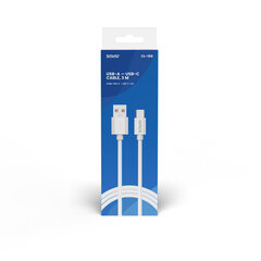 USB-кабель 2 м USB 2.0, USB A - USB C Белый SAVIO CL-168 цена и информация | Кабели для телефонов | 220.lv