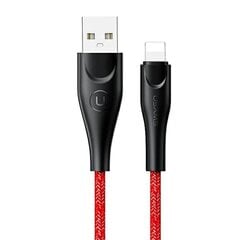 USAMS Kabel pleciony U41 lightning 2m 2A czerwony|red SJ394USB02 (US-SJ394) Fast Charge цена и информация | Кабели для телефонов | 220.lv