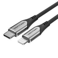 Зарядный кабель USB-C — Lightning Vention, PD 3A, 1.5 м (черный) цена и информация | Кабели для телефонов | 220.lv