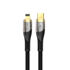 XO Clear cable NB-Q223A USB-C - Lightning 1,0 m 27W black цена и информация | Кабели для телефонов | 220.lv