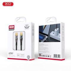 XO Clear cable NB-Q223B USB-C - USB-C 1,0 m 60W black цена и информация | Кабели для телефонов | 220.lv