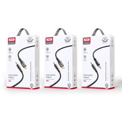 XO Clear cable audio NB-R241C jack 3,5mm - jack 3,5mm 1,0 m black цена и информация | Кабели для телефонов | 220.lv