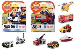 Автомобильный пожарный Сэм 1/64, микс цена и информация | Конструктор автомобилей игрушки для мальчиков | 220.lv