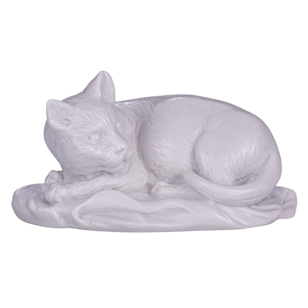 Figūriņa Balts kaķis, 10 cm cena un informācija | Interjera priekšmeti | 220.lv