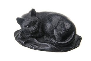 Figūriņa Melns kaķis, 10 cm cena un informācija | Interjera priekšmeti | 220.lv