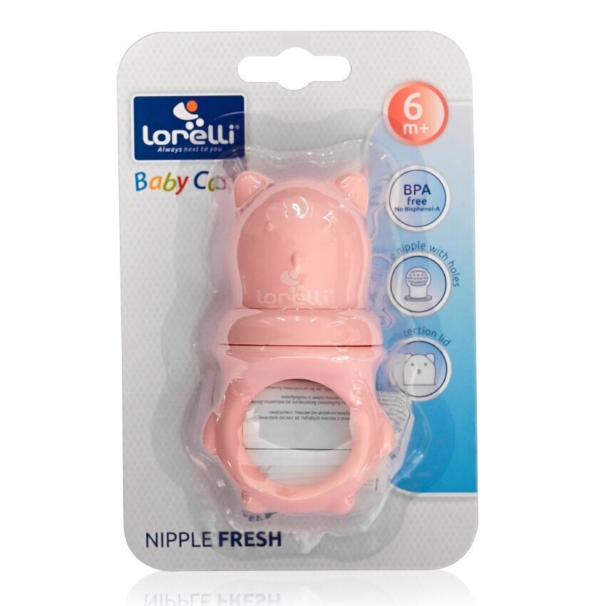 Barošanas ierīce ar futrāli Lorelli Nipple Fresh Pink cena un informācija | Knupīši | 220.lv