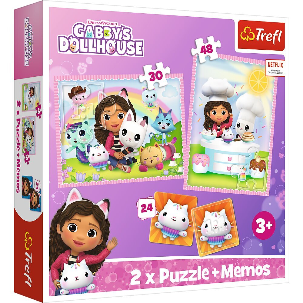 Puzles komplekts Trefl Gabby´s Dollhouse цена и информация | Galda spēles | 220.lv