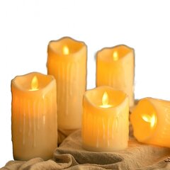 LED sveču komplekts, 12,5 un 10 cm, 2gab цена и информация | Свечи на кладбище | 220.lv