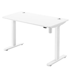Regulējams galds Vasagle balts cena un informācija | Datorgaldi, rakstāmgaldi, biroja galdi | 220.lv