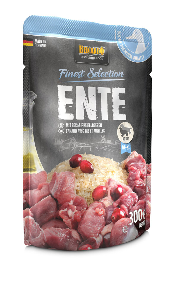 Belcando Duck with Rice & lingonberries suņiem pīle ar rīsiem un brūklenēm 300g x 6 gab. cena un informācija | Konservi suņiem | 220.lv