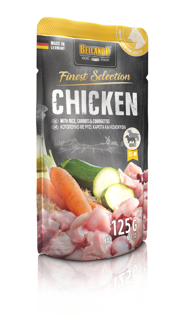 Belcando Chicken with Rice, carrots & courgettes suņiem ar vistu, rīsiem un brūklenēm 125g x 12 gab. cena un informācija | Konservi suņiem | 220.lv