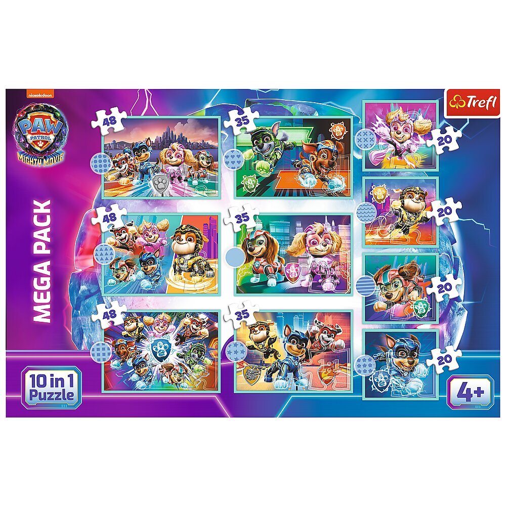 TREFL PAW PATROL Pužļu komplekts 10 in 1 цена и информация | Puzles, 3D puzles | 220.lv