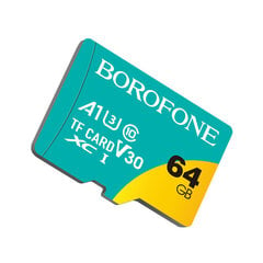 Borofone MicroSD 64GB cena un informācija | Atmiņas kartes mobilajiem telefoniem | 220.lv