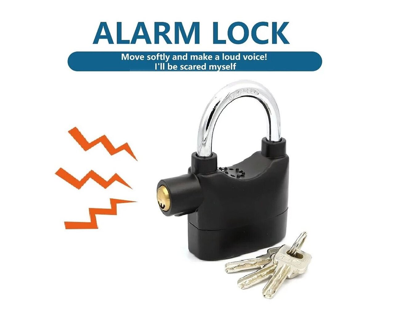 Piekaramā atslēga ar signalizāciju Alarmlock цена и информация | Durvju slēdzenes | 220.lv