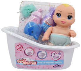 Кукла с ванной, 20 см цена и информация | Игрушки для девочек | 220.lv