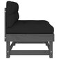 2 gab. dīvānu komplekts ar matračiem vidaXL, pelēks/melns цена и информация | Dārza krēsli | 220.lv