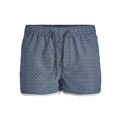 Peldšorti vīriešiem Jack & Jones Monogram 12228837, zili cena un informācija | Peldšorti, peldbikses | 220.lv