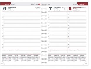 Рабочий ежедневник SPIREX A5 bella fiori цена и информация | Календари, ежедневники | 220.lv