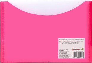 Dubultā mape ar klipsi Panta Plast A5, rozā цена и информация | Канцелярия | 220.lv