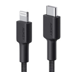 AUKEY CB-CL03 USB-кабель 2 м USB 2.0 USB C Lightning Черный цена и информация | Кабели для телефонов | 220.lv