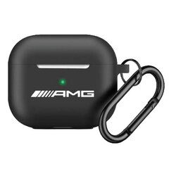 AMG AMAP2RBK AirPods Pro 2 cover czarny|black Silicone White Logo цена и информация | Аксессуары для наушников | 220.lv