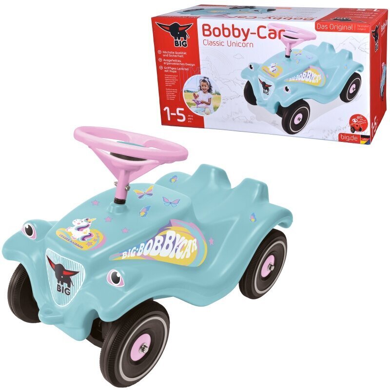 Stumjamā mašīna Big Bobby Car Classic Rider, zila cena un informācija | Rotaļlietas zīdaiņiem | 220.lv