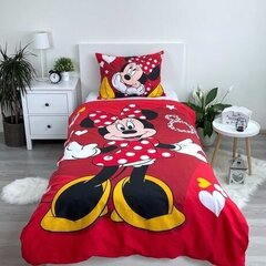 Комплект постельного белья Minnie Red Heart, 140х200, из 2 частей цена и информация | Детское постельное бельё | 220.lv