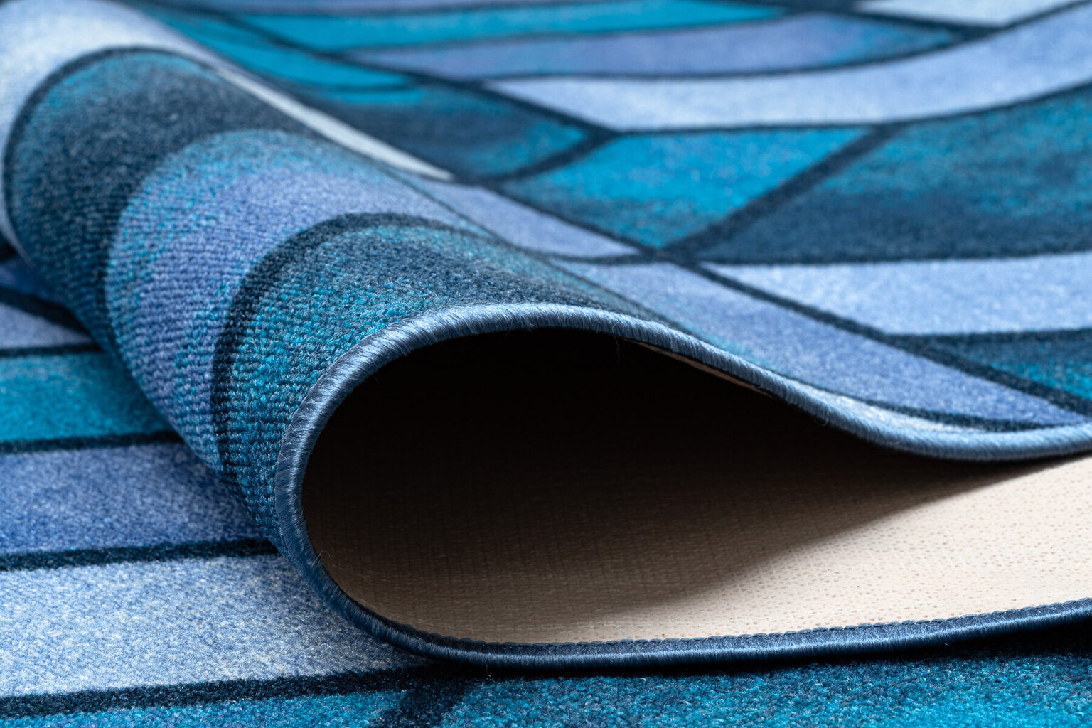 Neslīdošs paklājs ROMBY tumši zils 100cm cena un informācija | Paklāji | 220.lv