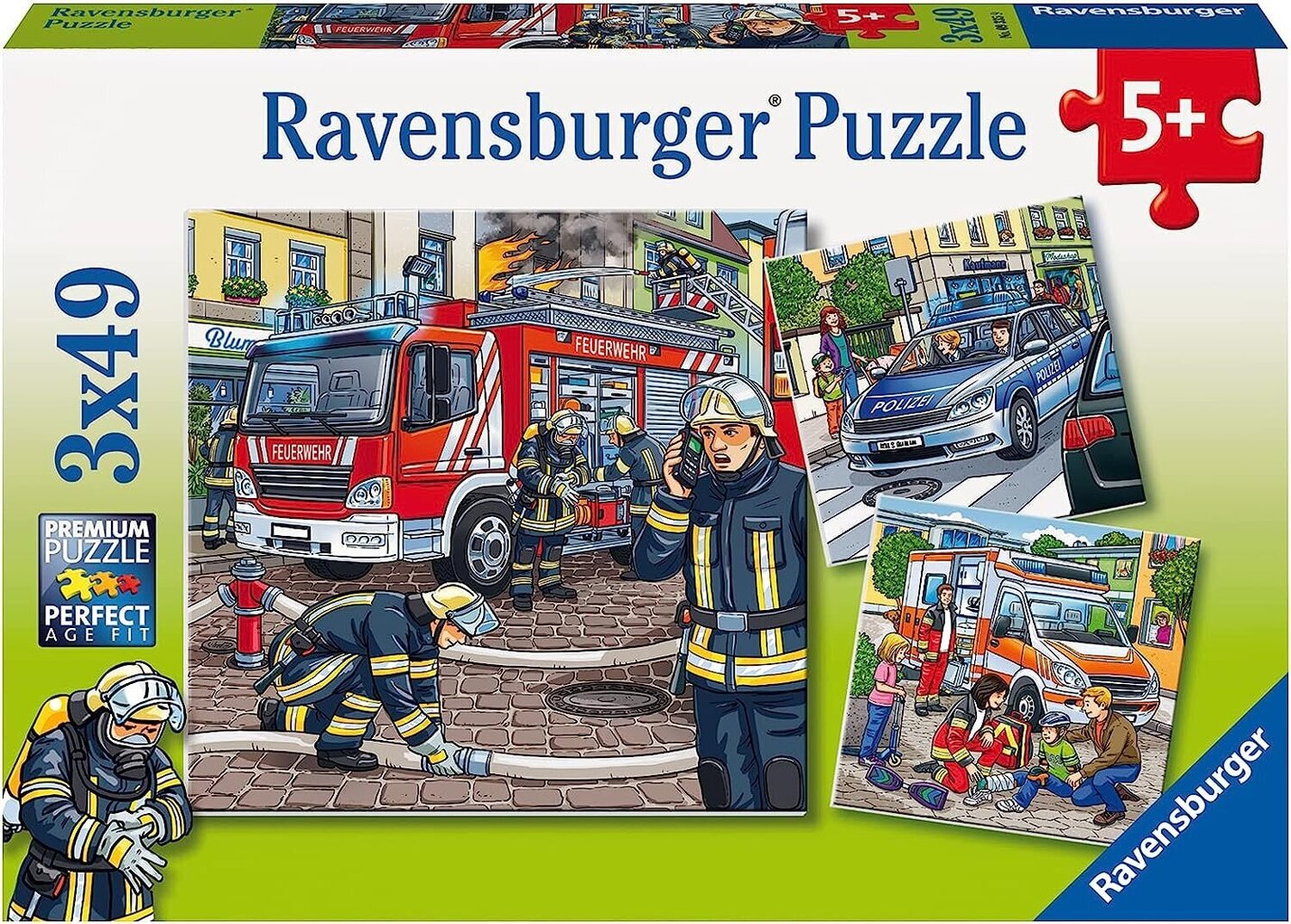 Puzle Ravensburger Kinder, 09335, 3x49 d. cena un informācija | Puzles, 3D puzles | 220.lv