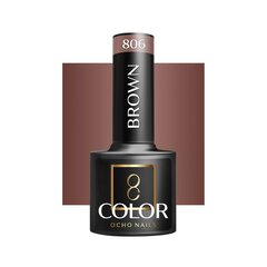 Гель для ногтей Ocho Nails Hybrid Brown 806 -5 г цена и информация | Лаки для ногтей, укрепители | 220.lv