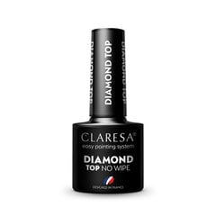 Claresa Top Diamond No Wipe верхний слой гель-лака, 5 г цена и информация | Лаки для ногтей, укрепители | 220.lv