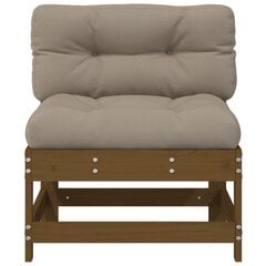 Dīvāns ar matračiem vidaXL, brūns cena un informācija | Dārza krēsli | 220.lv