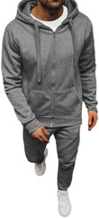 J.Style Sporta Tērpi Fleece Grey 68C10386-5 68C10386-5/L cena un informācija | Vīriešu jakas | 220.lv