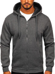 J.Style Džemperi Fleece Grey 68B2008-5 68B2008-5/M цена и информация | Мужские толстовки | 220.lv