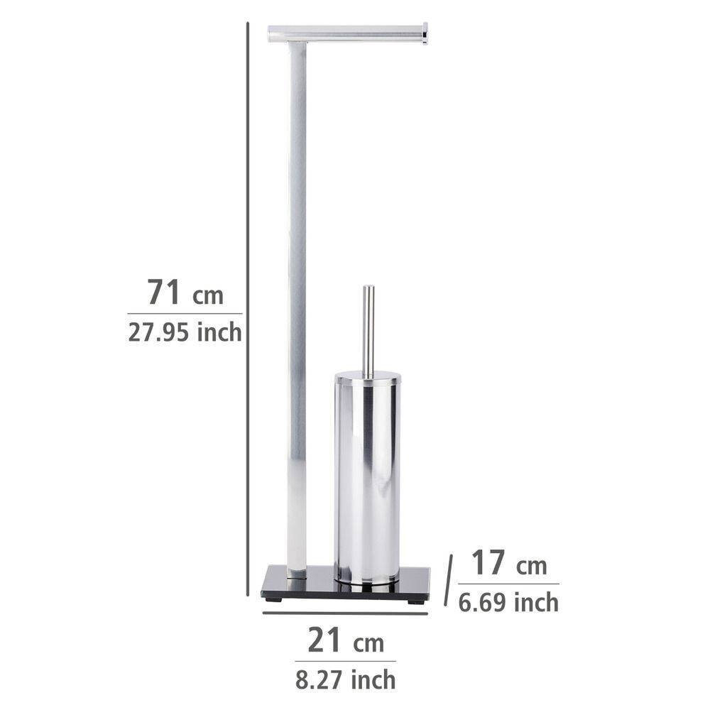 Tualetes papīra statīvi un suka Wenko, 21x17x71 cm цена и информация | Vannas istabas aksesuāri | 220.lv