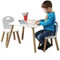 3-s daļu bērnu mēbeļu komplekts Kesper, balts cena un informācija | Bērnu krēsliņi un bērnu galdiņi | 220.lv