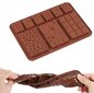 Silikona veidne mini šokolādes tāfelītēm цена и информация | Virtuves piederumi | 220.lv